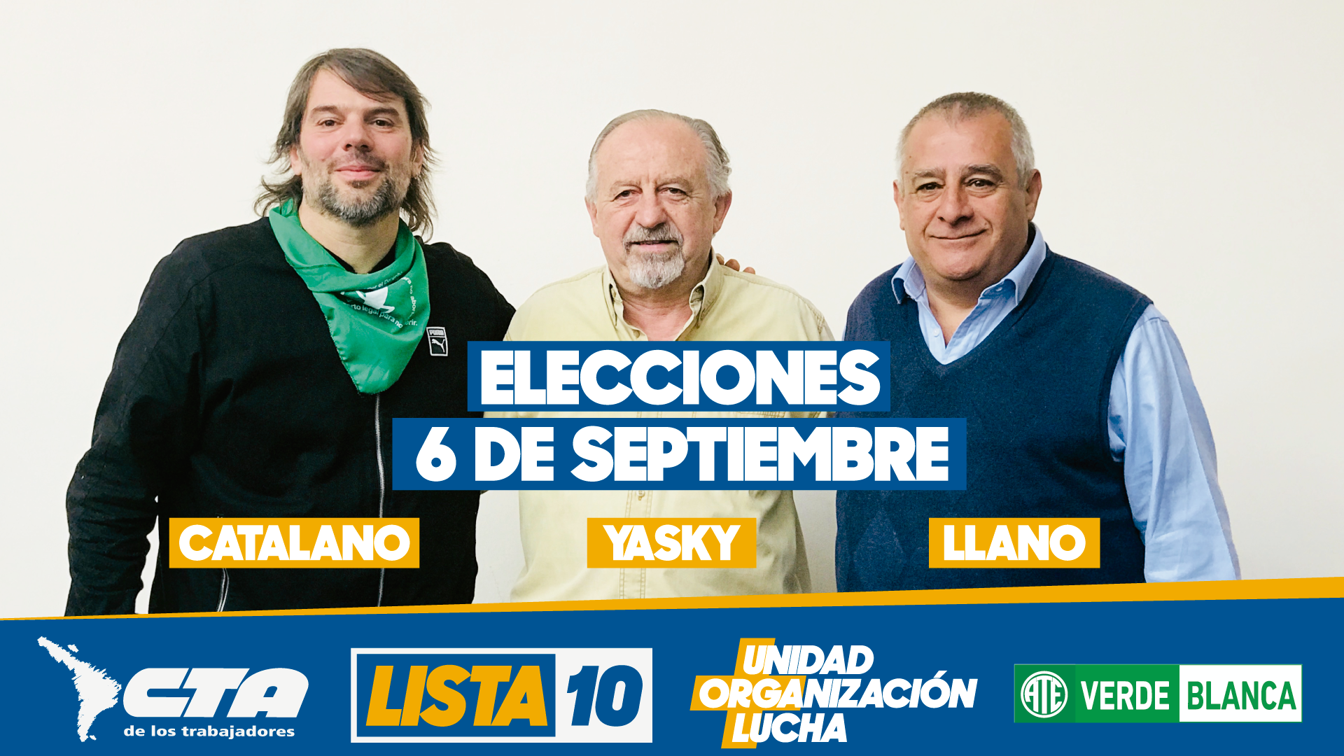 Elecciones  de la CTA de Los Argentinos : ¡Ganó la lista 10, ganamos los trabajadores!
