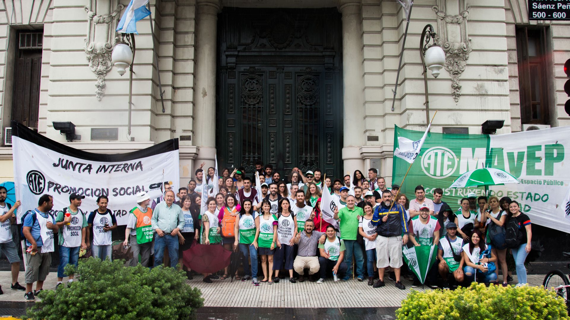 Trabajadores y trabajadoras de Ciudad se manifestaron contra el ajuste de Larreta