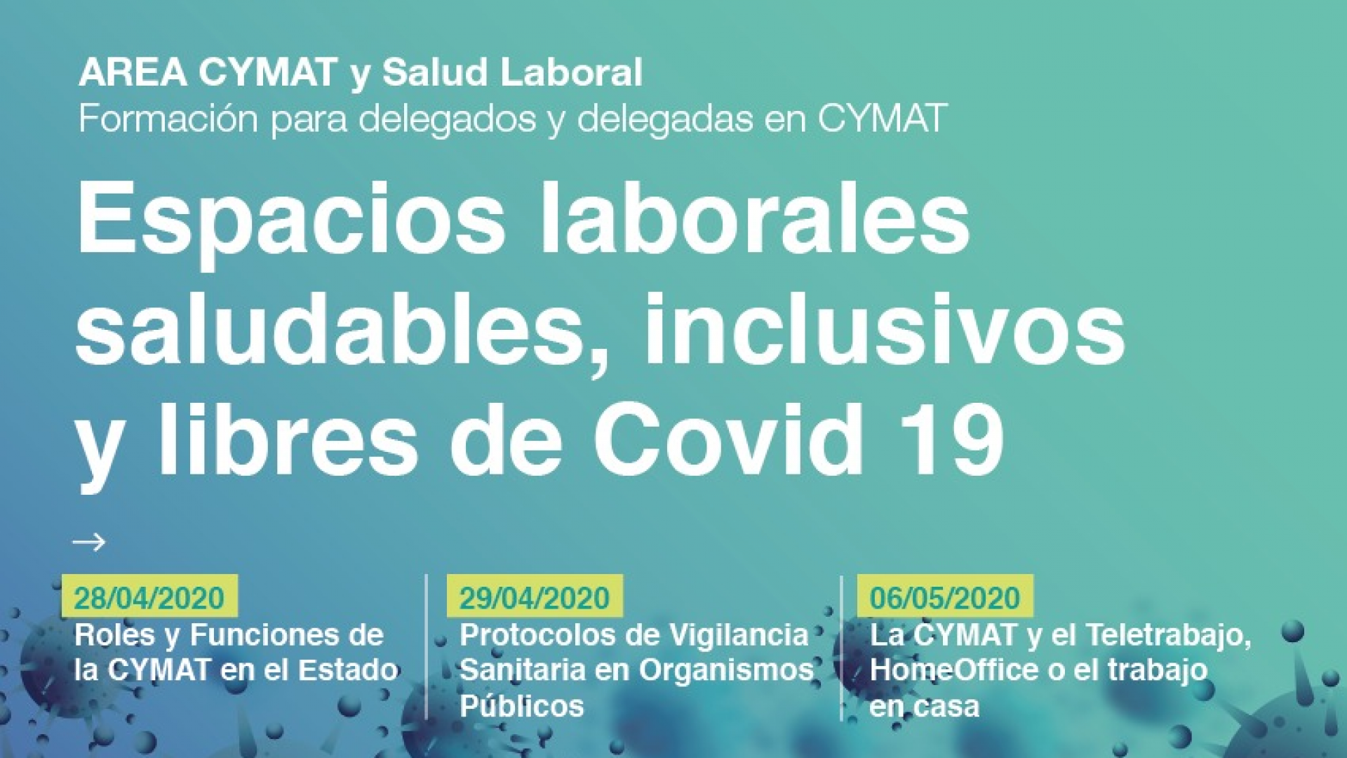 Espacios laborales, saludables, inclusivos y libres de COVID 19